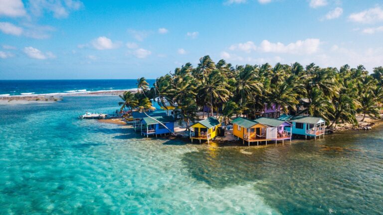 Tobacco Caye and surrounding waters in Belize