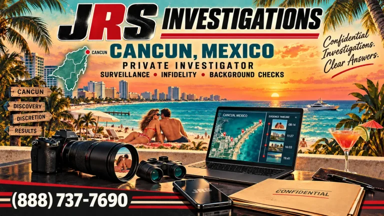 Cancun infidelity surveillance by JRS Investigations