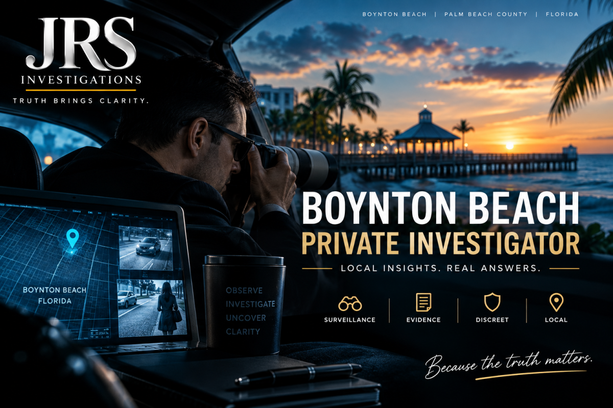 Cheating Spouse Investigator Boynton Beach FL JRS Investigation