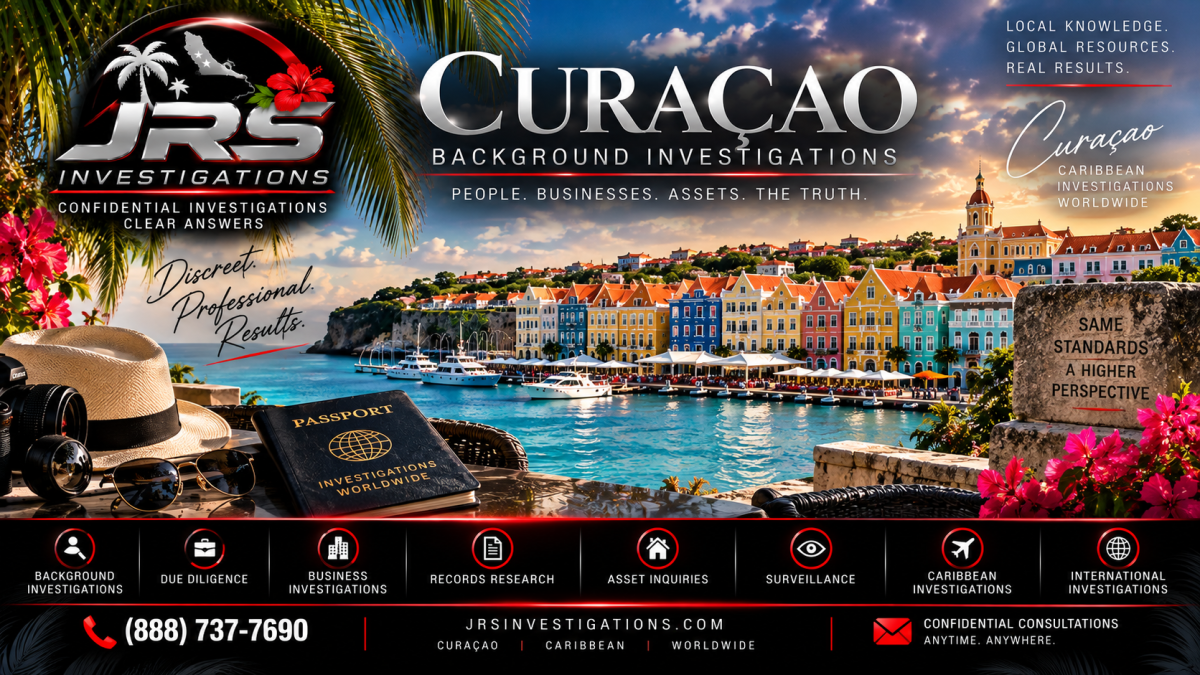 JRS Investigations professional background check investigator in Curaçao Caribbean