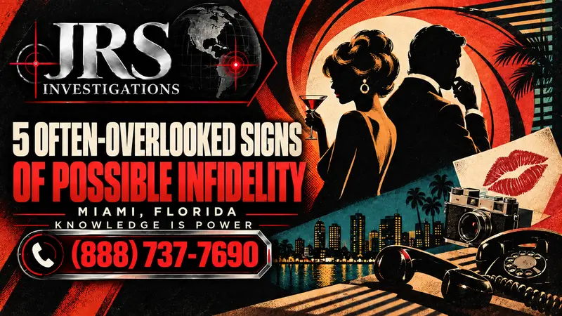 JRS Investigations Miami signs of possible infidelity featured image