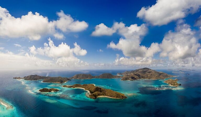 Coastal landscape in the British Virgin Islands
