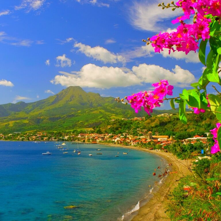 View of the bay at Saint-Pierre, Martinique