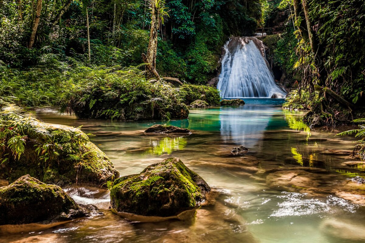 Ocho Rios Jamaica waterfall representing private investigator services by JRS Investigations