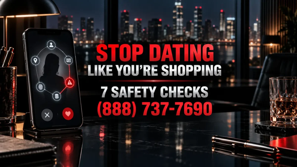 Online dating identity and romance scam safety checks by JRS Investigations, (888) 737-7690
