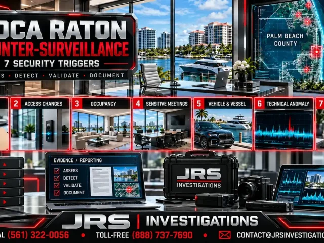 Boca Raton Counter-Surveillance: 7 Security Triggers