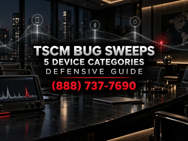 TSCM Bug Sweeps: 5 Device Categories