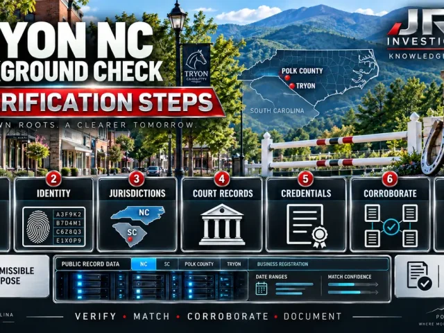 Tryon NC Background Check Investigator: 7 Verification Steps