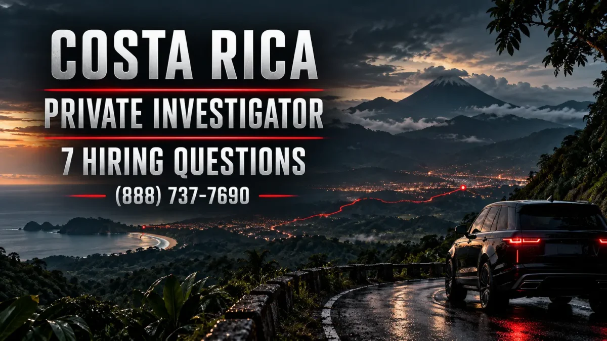 Costa Rica private investigator hiring guide by JRS Investigations