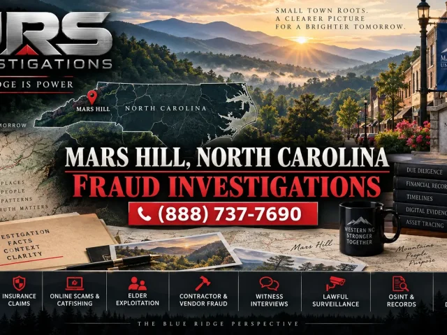 Mars Hill NC Fraud Investigations: Evidence and Case Support