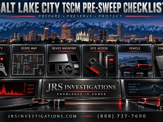 Salt Lake City TSCM Pre-Sweep Checklist: How to Prepare