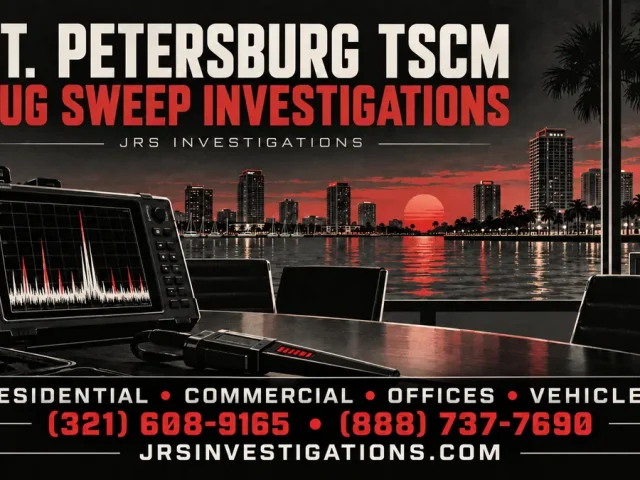 TSCM Bug Sweeps in St. Petersburg, FL: What to Expect