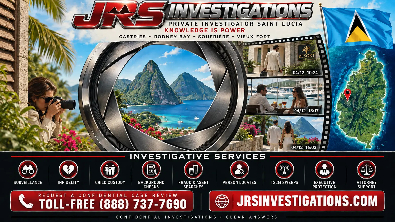 JRS Investigations private investigator services in Saint Lucia