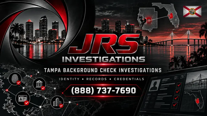 JRS Tampa background check investigator verifying identities, records and credentials