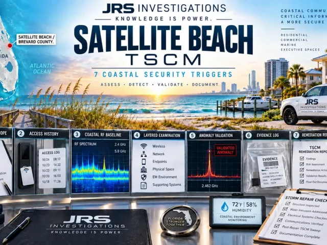 Satellite Beach TSCM Sweep: 7 Coastal Security Triggers