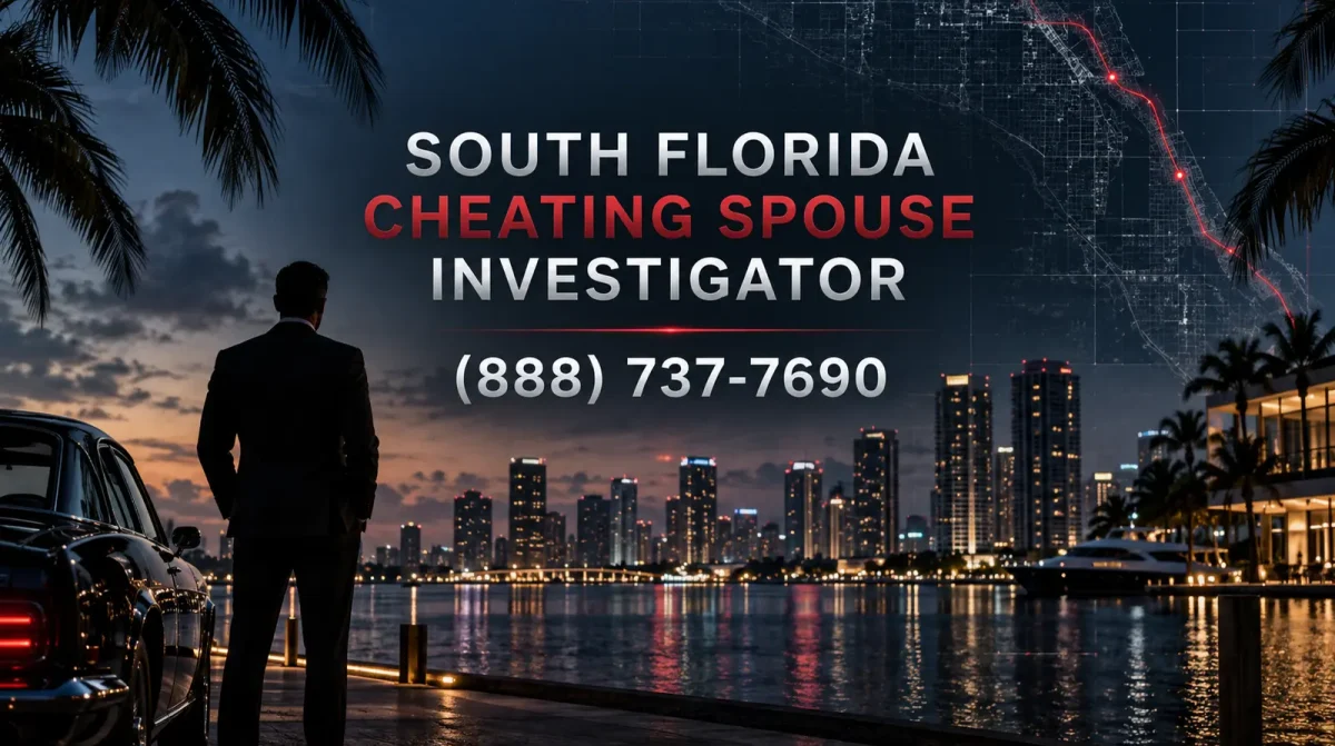 South Florida cheating spouse investigator confidential consultation, JRS Investigations, (888) 737-7690