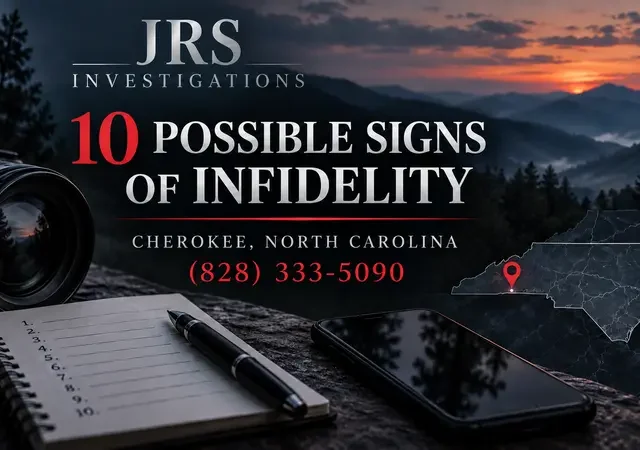 10 Possible Signs of Infidelity in Cherokee, NC