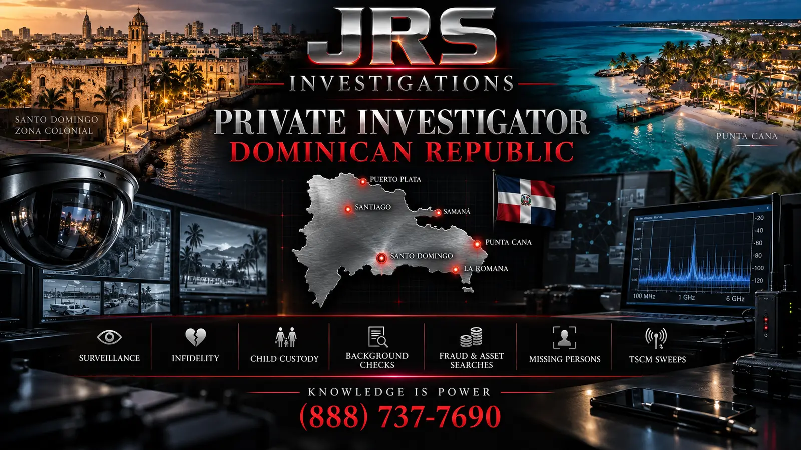 JRS Investigations private investigator services in the Dominican Republic