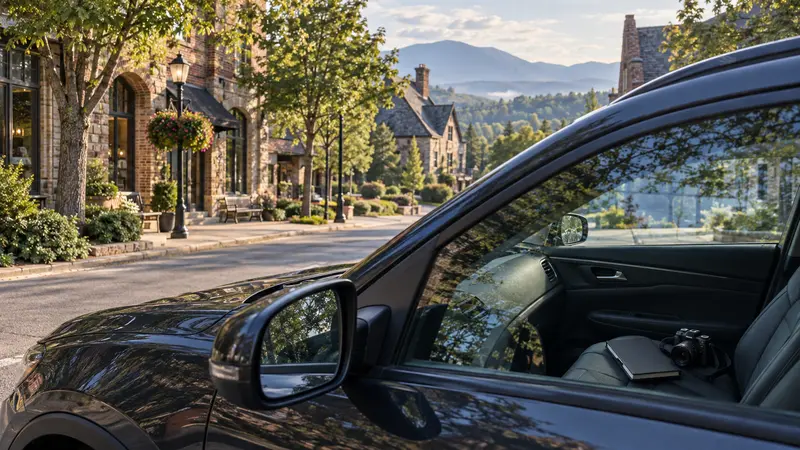 Discreet private investigator vehicle in Biltmore Village, North Carolina
