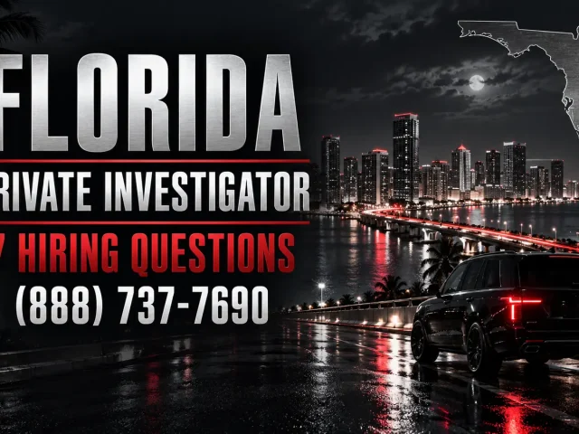 Florida Private Investigator: 7 Hiring Questions