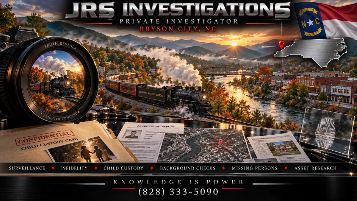 JRS Investigations private investigator services in Bryson City North Carolina