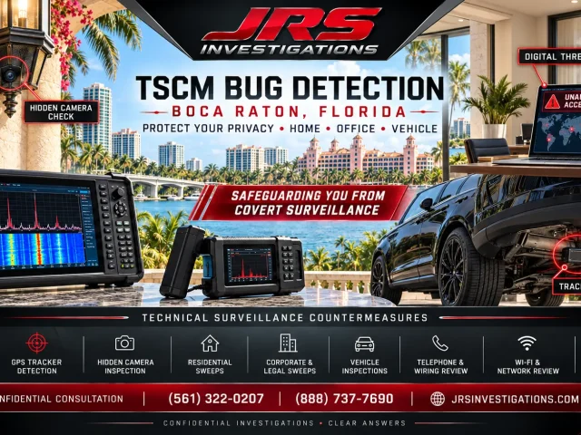 Boca Raton TSCM Bug Detection: Methods, Scope, and Results