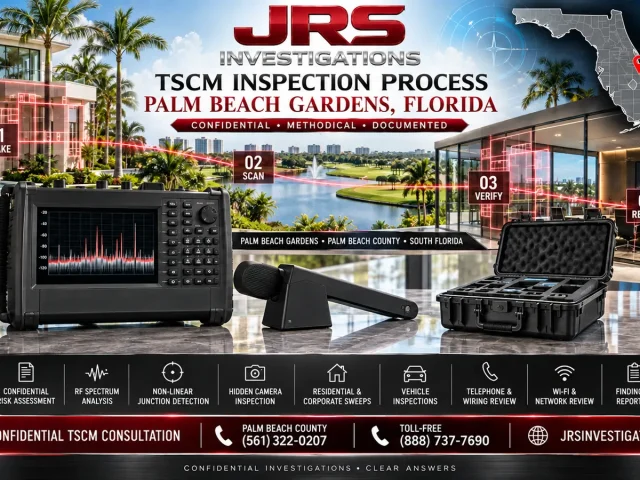 Palm Beach Gardens TSCM Inspection Process: What to Expect