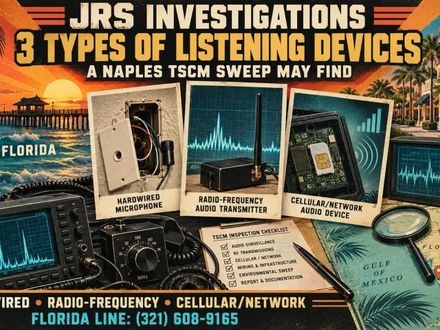 3 Types of Listening Devices a Naples TSCM Sweep May Find