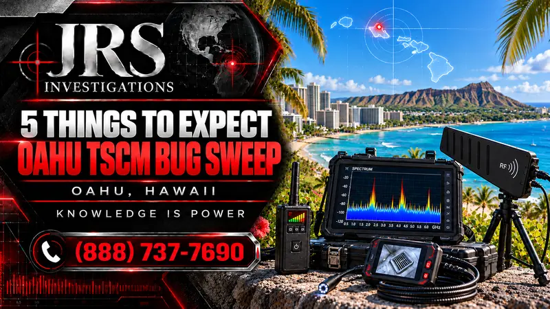 JRS Investigations Oahu TSCM bug sweep featured image