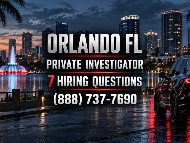 Orlando FL Private Investigator: 7 Questions