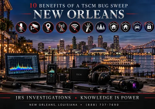 10 Benefits of a TSCM Bug Sweep in New Orleans