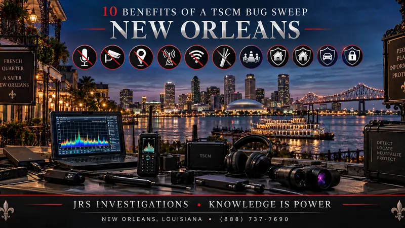 New Orleans TSCM bug sweep equipment protecting homes, offices, meetings, and vehicles