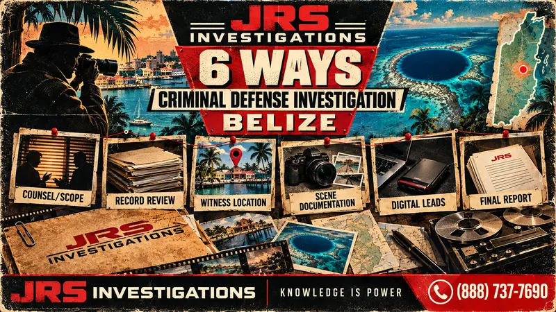JRS Investigations Belize criminal defense investigation featured image