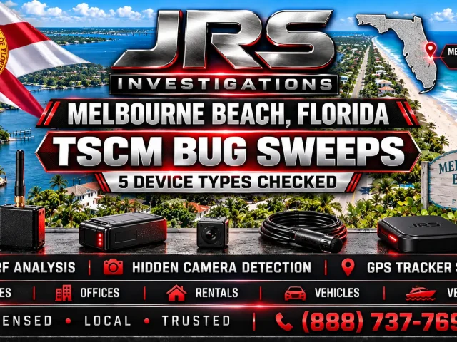 Melbourne Beach TSCM Sweep: 5 Device Types Checked