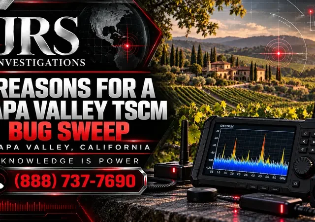 5 Reasons to Schedule a TSCM Bug Sweep in Napa Valley
