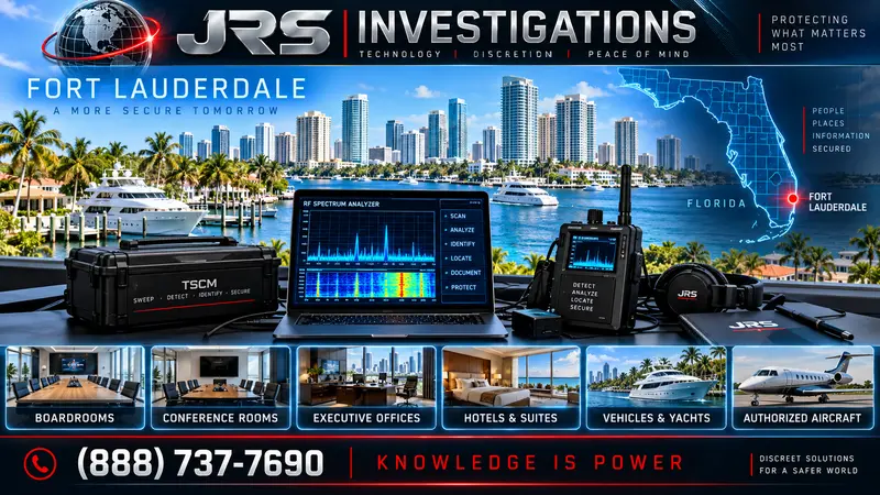 JRS Investigations Fort Lauderdale TSCM services featured image