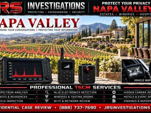 Napa Valley TSCM Planning for Estates, Wineries & Hospitality
