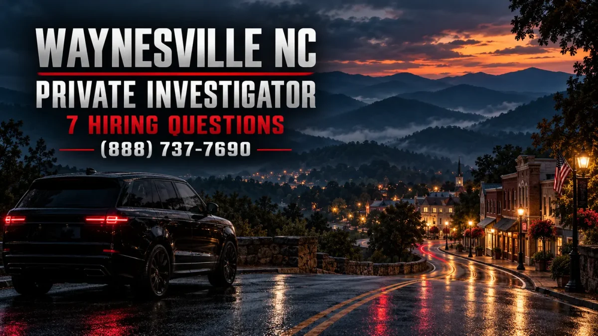 Waynesville North Carolina private investigator hiring guide by JRS Investigations