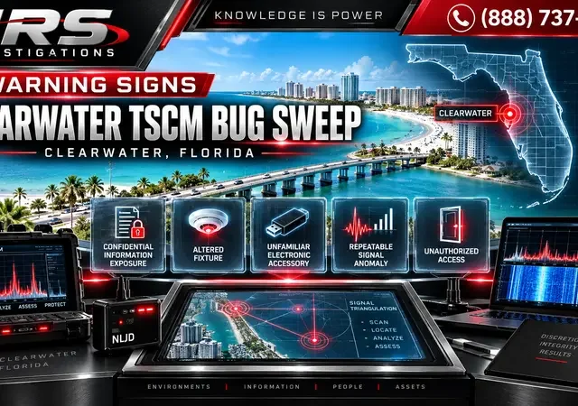 5 Signs That May Justify a Clearwater TSCM Bug Sweep