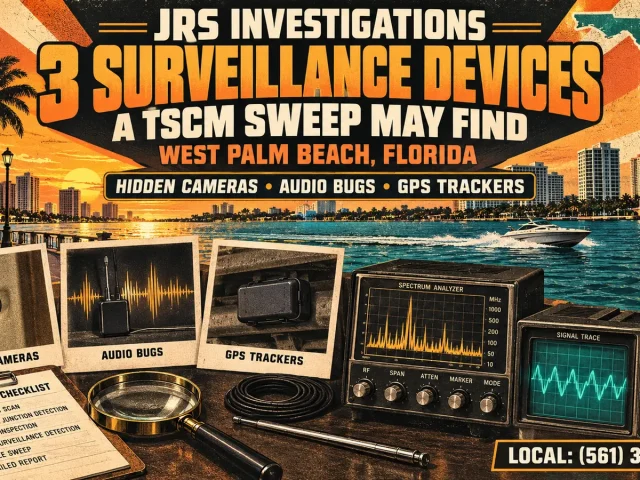 3 Surveillance Devices a TSCM Sweep May Find in West Palm Beach