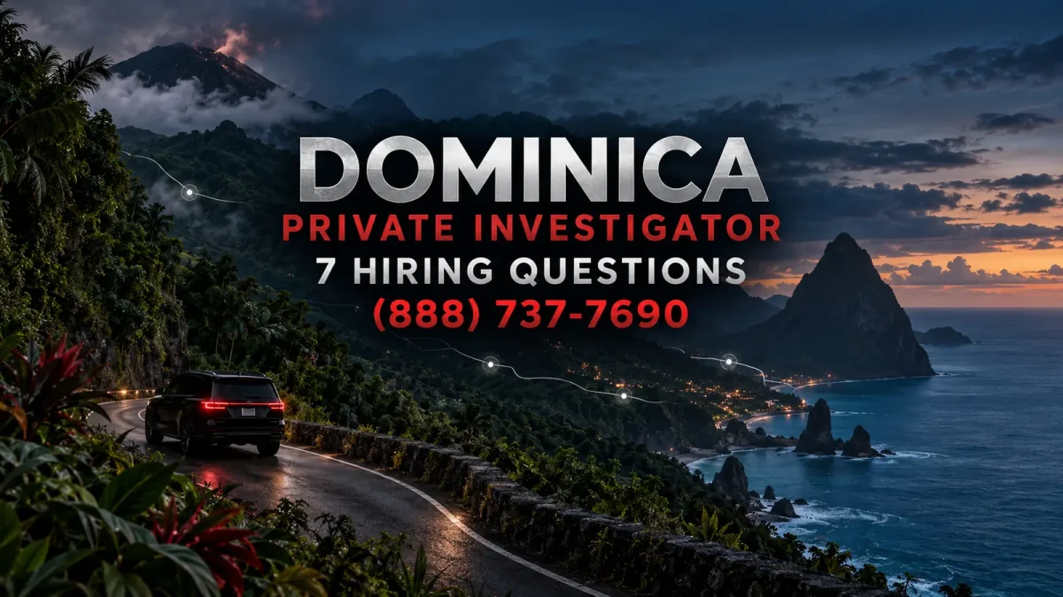 Dominica private investigator hiring guide by JRS Investigations, (888) 737-7690