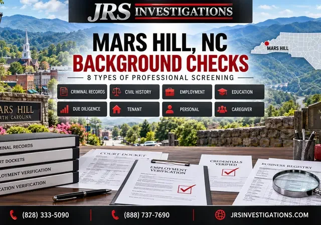 8 Types of Background Checks in Mars Hill, NC