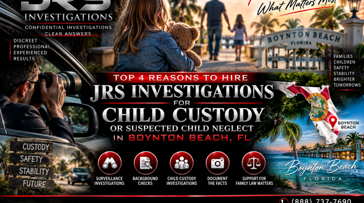 JRS Investigations child custody private investigator in Boynton Beach Florida providing surveillance and factual documentation