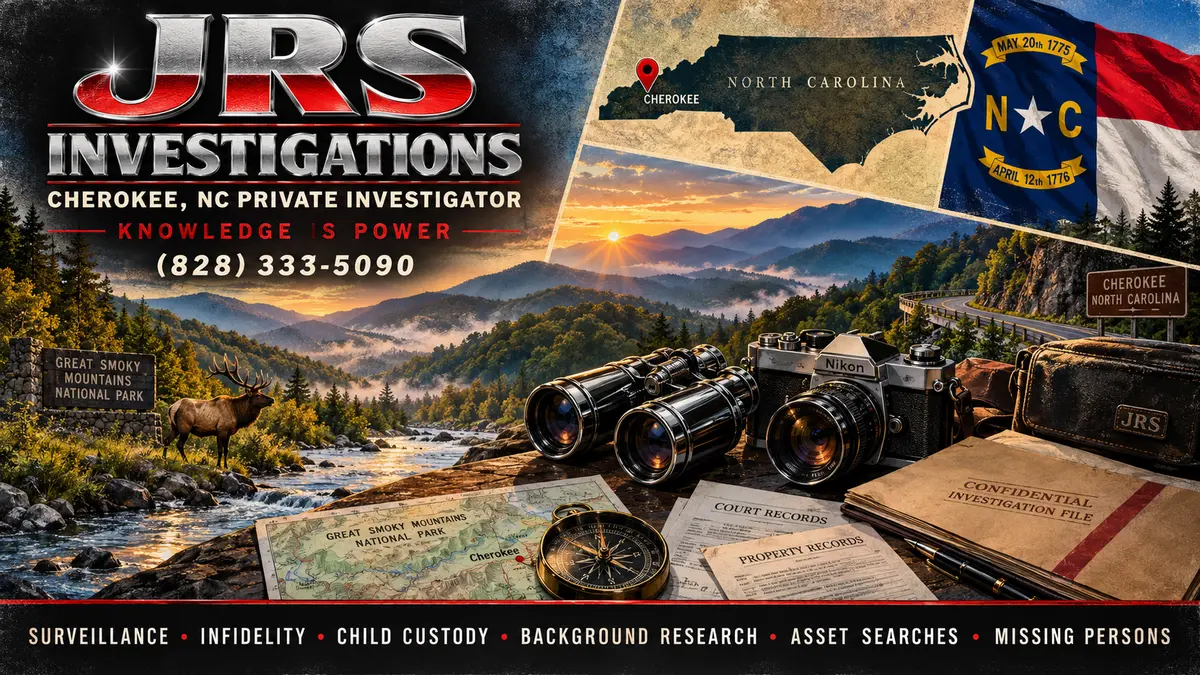 JRS Investigations private investigator services in Cherokee, North Carolina