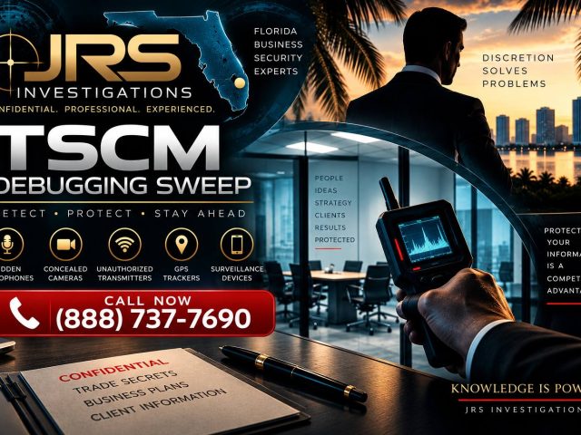 TSCM Bug Sweep Davie FL Workplace Spying Corporate Surveillance