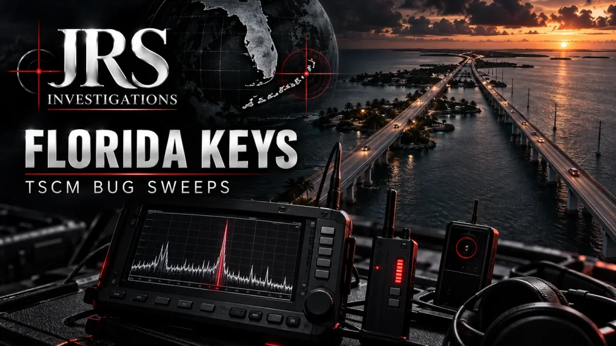 Modern JRS Investigations Florida Keys TSCM bug-sweep technology and Seven Mile Bridge