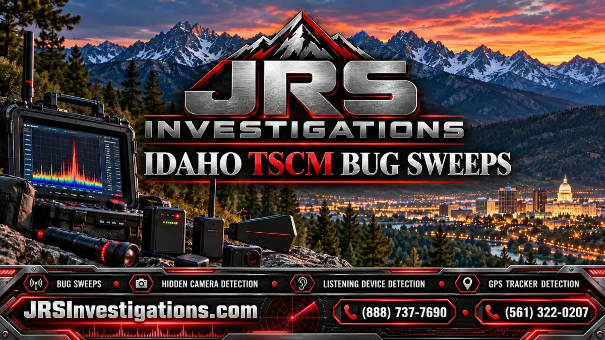 JRS Investigations Idaho TSCM bug sweeps, hidden camera detection and GPS tracker detection