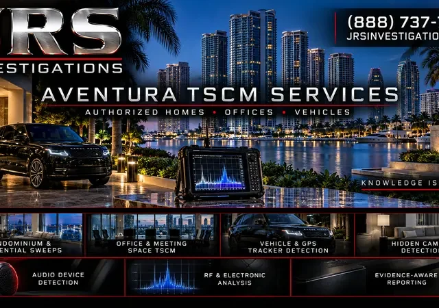 Aventura TSCM Bug Sweeps for Homes, Offices & Vehicles