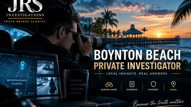 Boynton Beach private investigator working near the waterfront for JRS Investigations