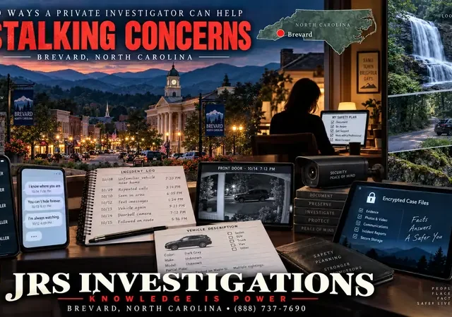 10 Ways a Private Investigator Can Help With Stalking Concerns in Brevard, NC